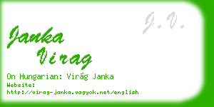 janka virag business card